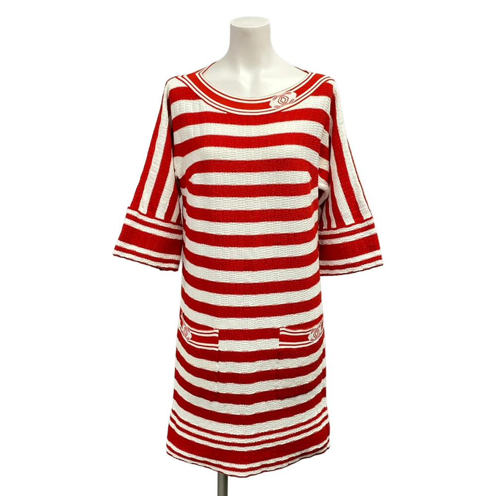 Chanel White Red (Outer Fabric) Cotton #320911C14B